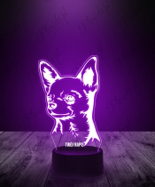 Lampka LED 3D Plexido Piesek Rasa Chihuahua - 1