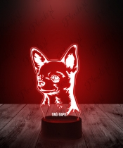 Lampka LED 3D Plexido Piesek Rasa Chihuahua - 3