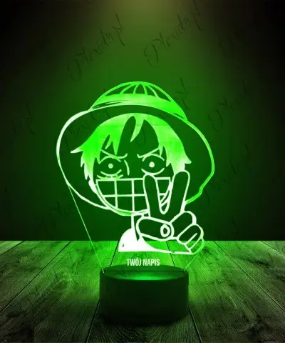 Lampka LED 3D Plexido Monkey D. Luffy One Piece Anime