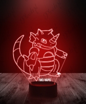 Lampka LED 3D Plexido Pokemon Rhydon - 1