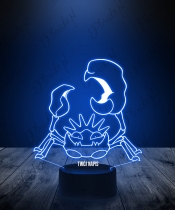 Lampka LED 3D Plexido Pokemon Kingler - 1