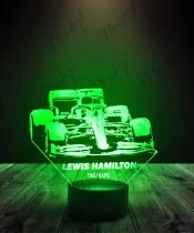 Lampka LED 3D Plexido Formuła 1 Lewis Hamilton