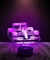 Lampka LED 3D Plexido Formuła 1 Lewis Hamilton