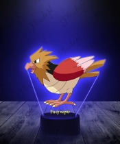 Lampka LED 3D Plexido z Nadrukiem UV Pokemon Spearow - 1