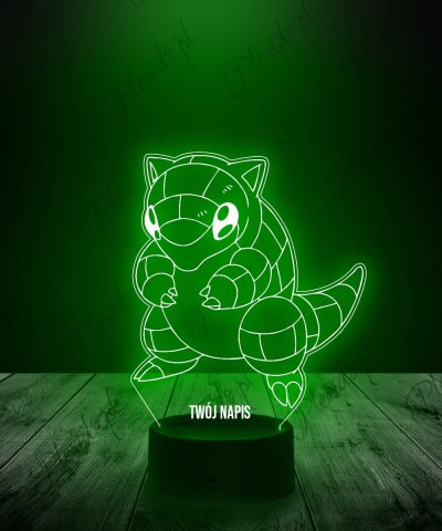 Lampka LED 3D Plexido Pokemon Sandshrew - 1