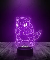 Lampka LED 3D Plexido Pokemon Sandshrew - 2