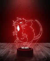 Lampka LED 3D Plexido Pokemon Raticate - 3