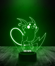 Lampka LED 3D Plexido Pokemon Raichu - 2