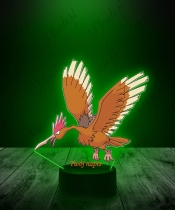 Lampka LED 3D Plexido z Nadrukiem UV Pokemon Fearow - 1