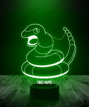 Lampka LED 3D Plexido Pokemon Ekans - 2