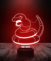 Lampka LED 3D Plexido Pokemon Ekans - 3