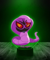 Lampka LED 3D Plexido z Nadrukiem UV Pokemon Arbok - 1