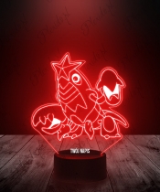 Lampka LED 3D Plexido Pokemon Crawdaunt - 1