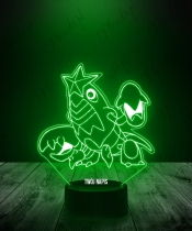 Lampka LED 3D Plexido Pokemon Crawdaunt - 2