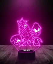 Lampka LED 3D Plexido Pokemon Crawdaunt - 3