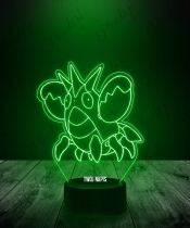 Lampka LED 3D Plexido Pokemon Corphish - 1