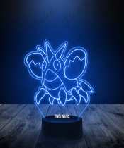 Lampka LED 3D Plexido Pokemon Corphish - 2