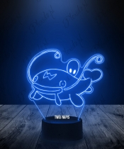 Lampka LED 3D Plexido Pokemon Whiscash - 1