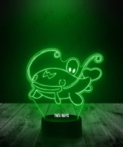 Lampka LED 3D Plexido Pokemon Whiscash - 2