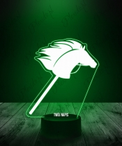 Lampka LED 3D Plexido Hobby Horse Koń na Patyku - 1