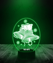Lampka LED 3D Plexido Boże Narodzenie Dzwonki Świąteczne - 1