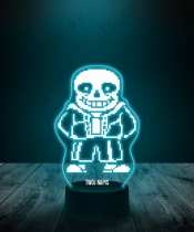 Lampka LED 3D Plexido Undertale Sans - 1