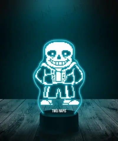 Lampka LED 3D Plexido Undertale Sans - 1