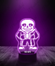 Lampka LED 3D Plexido Undertale Sans - 2