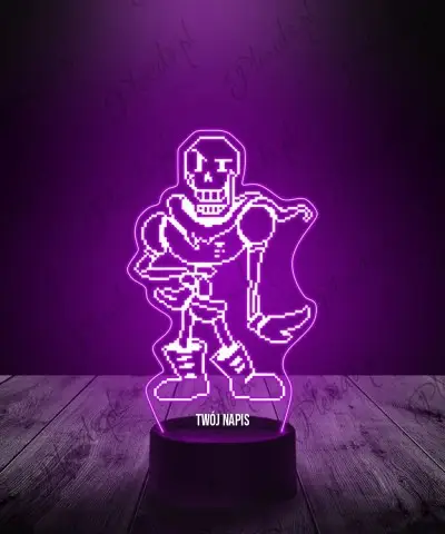 Lampka LED 3D Plexido Undertale Papirus - 1