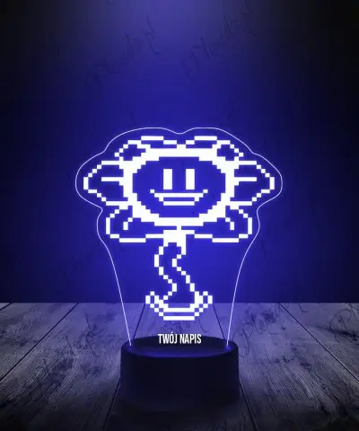 Lampka LED 3D Plexido Undertale Flowey - 1