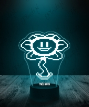 Lampka LED 3D Plexido Undertale Flowey - 2