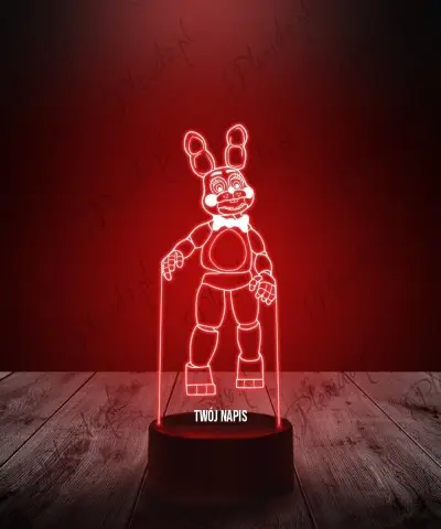 Lampka LED 3D Plexido Five Nights at Freddy’s Bonnie - 1