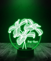 Lampka LED 3D Plexido Kwiatki - 1
