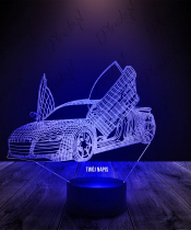 Lampka LED 3D Plexido Auto Porsche - 3