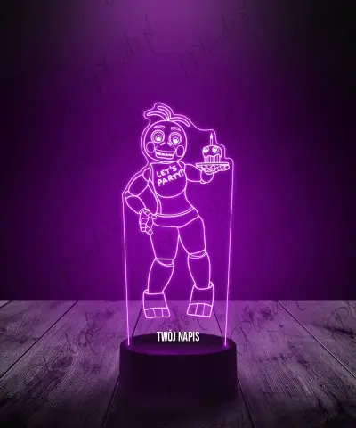 Lampka LED 3D Plexido Five Nights at Freddy's Toy Chica FNAF - 1