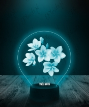 Lampka LED 3D Plexido Kwiat Lei Plumeria - 2