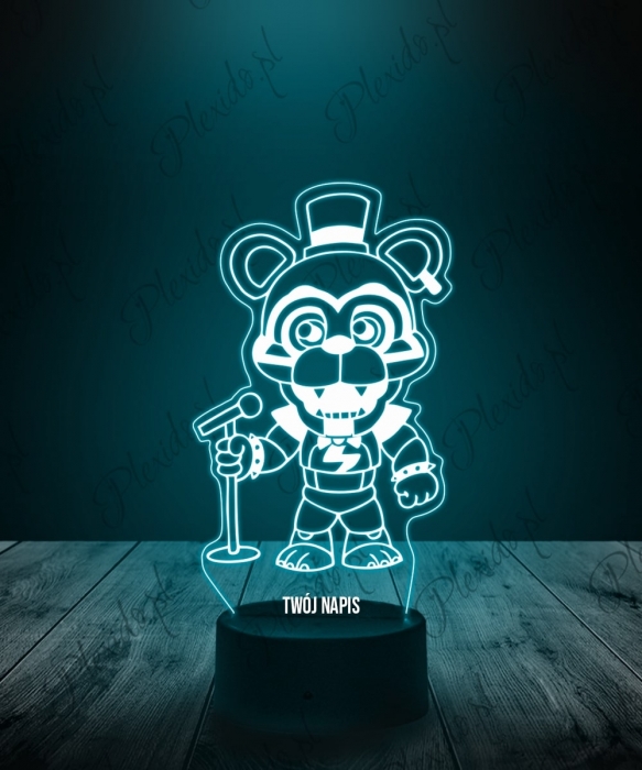 Lampka LED 3D Plexido Five Nights at Freddy's Mini Glamrock FNAF - 1