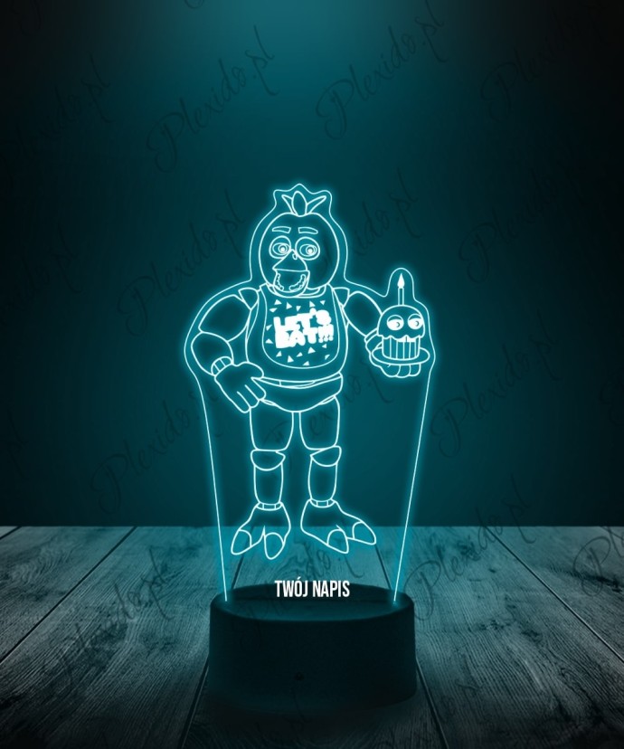 Lampka LED 3D Plexido Five Nights at Freddy's FNAF | Plexido.pl