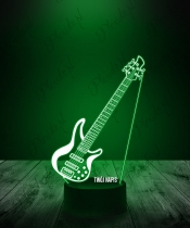 Lampka LED 3D Plexido Gitara Basowa - 3