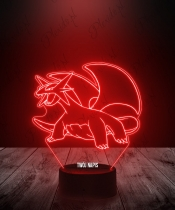 Lampka LED 3D Plexido Pokemon Salamence - 2