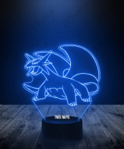 Lampka LED 3D Plexido Pokemon Salamence - 3