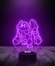 Lampka LED 3D Plexido Pokemon Regirock - 1