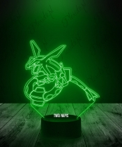 Lampka LED 3D Plexido Pokemon Rayquaza - 3