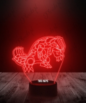 Lampka LED 3D Plexido Pokemon Groudon - 2