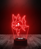 Lampka LED 3D Plexido Pokemon Carvanha - 2