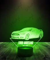 Lampka LED 3D Plexido Auto Ford Mustang - 2