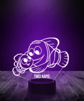 Lampka LED 3D Plexido Gdzie Jest Nemo i Marlin - 1