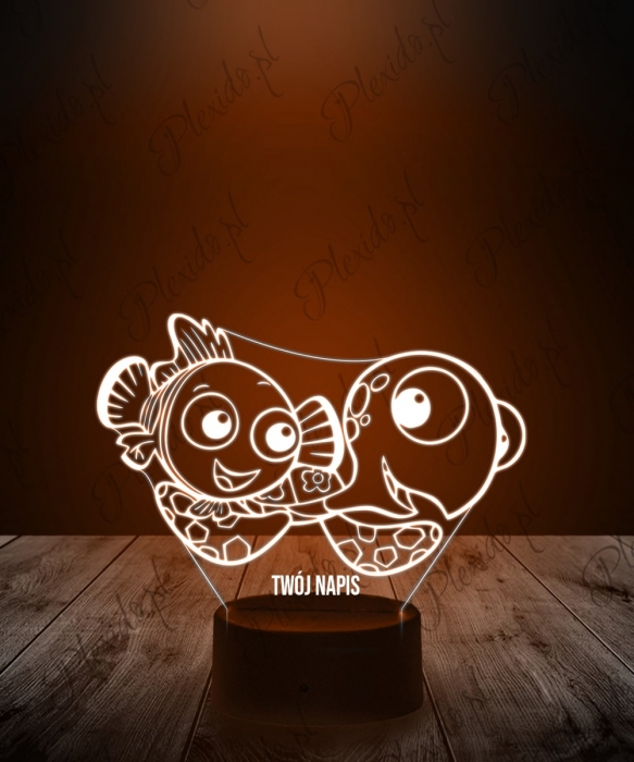 Lampka LED 3D Plexido Gdzie Jest Nemo Żółwik - 1