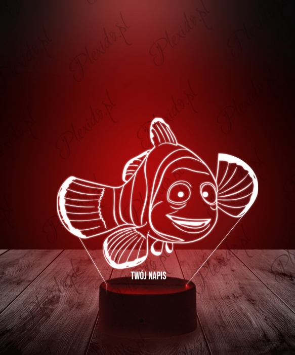 Lampka LED 3D Plexido Gdzie Jest Nemo Tata Marlin - 1