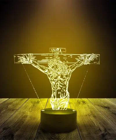 Lampka LED 3D Plexido Jezus Ukrzyżowanie - 1